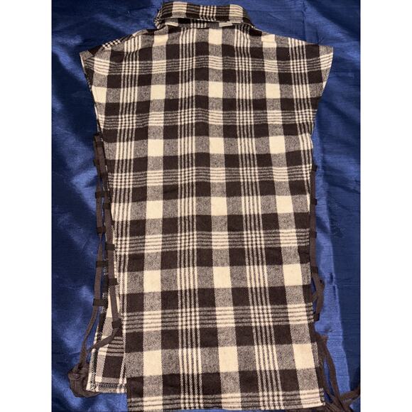 Coffee Women’s Versatile Plaid Blouses-Short Sleeve Button-Casual-Large - Picture 5 of 5